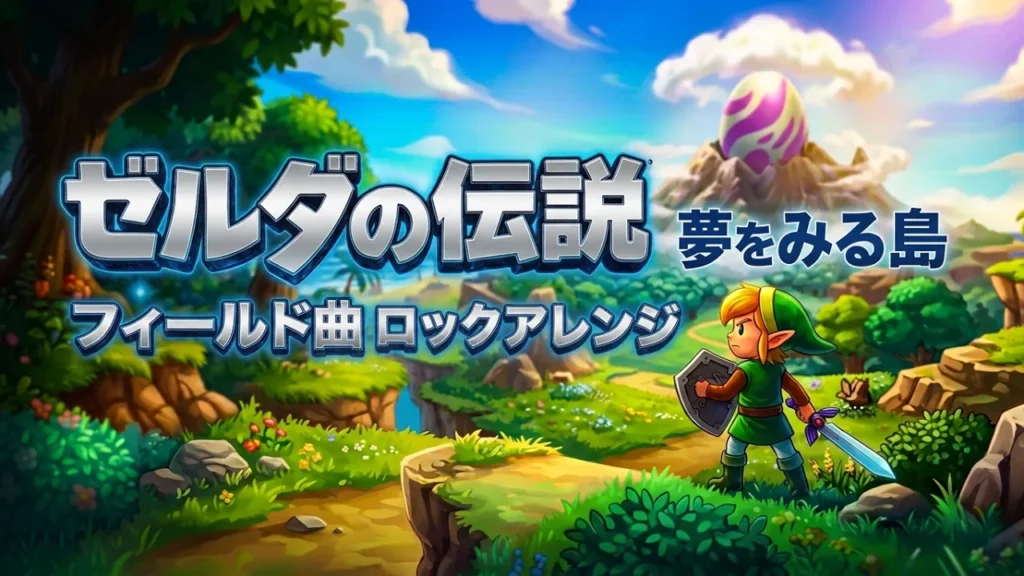 【ゼルダの伝説 夢をみる島】フィールドBGMをロックアレンジしてみた The Legend of Zelda: Link’s Awakening Overworld Theme Rock Cover
