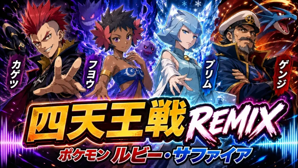 【ポケモン ルビー・サファイア】四天王戦 BGM REMIX Pokémon Ruby & Sapphire – Elite Four Battle Theme REMIX