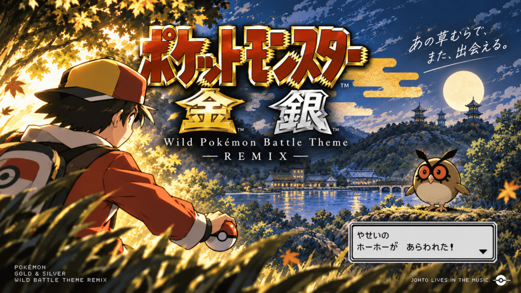 ポケモン金銀「野生ポケモン戦」メタルアレンジ｜Pokémon Gold & Silver Wild Battle Remix